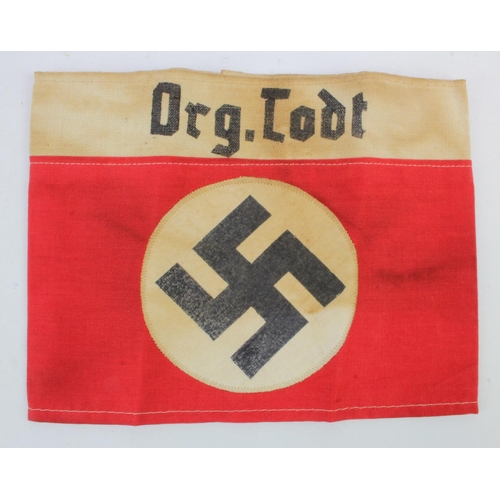 302 - German Org.Todt armband, service wear.