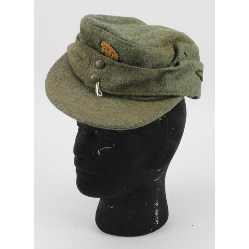 347 - German Waffen SS M43 cap, size and maker marked.