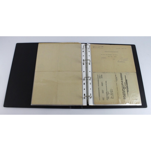 356 - German WW1 and WW2 documents folder full.