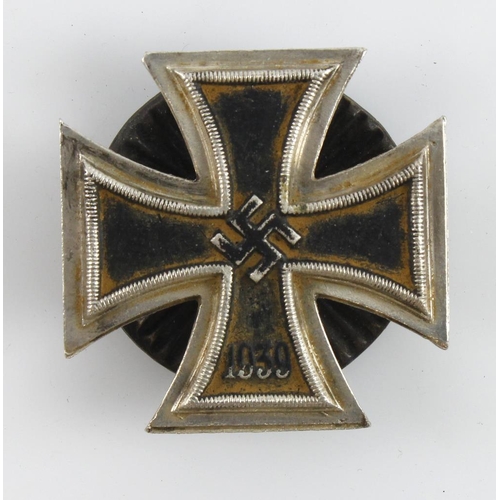 387 - German WW2 Iron Cross 1st class private purchase screw back solid example.