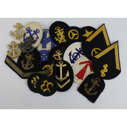 390 - German WW2 kriegsmarine trade badges collection of twenty items