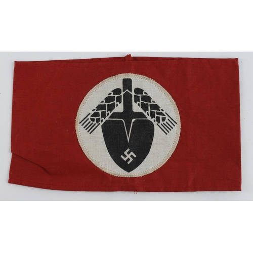 396 - German WW2 RAD arm band.