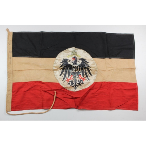 407 - Imperial German WW1 Colonial flag, 3 foot long, issue stamped Ost Afrika, service wear.