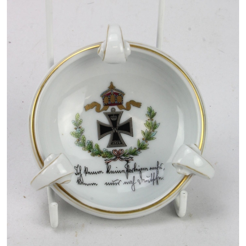 410 - Imperial Kaiserliche Marine patriotic dish. Approval and mark to base.