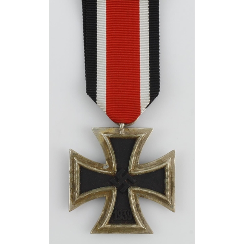 412 - Late WW2 German Iron Cross 2nd Class, 3-part construction with an iron core.