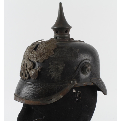 437 - WW1 Prussian 1915 Model Pickelhaube Spiked Helmet.