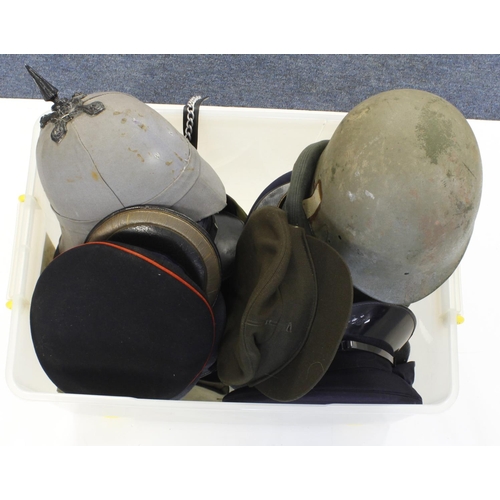 560 - Military hats large amount a mixture of Army, Naval & RAF. (Buyer collects)