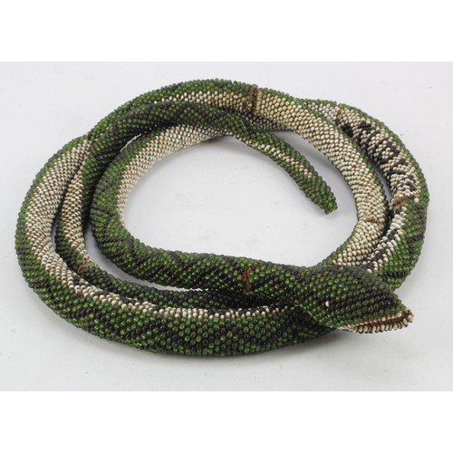 566 - Ottoman Turkey a beaded snake 