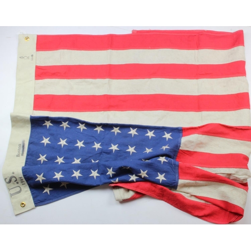 617 - US WW2 Stars and Stripes 1944 dated flag size approx. 5x3 feet.