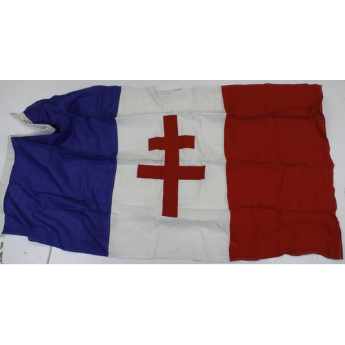 683 - WW2 1944 dated free French flag.