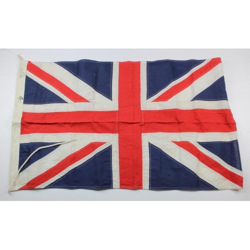 690 - WW2 British 1942 dated flag WD marked 5x3.