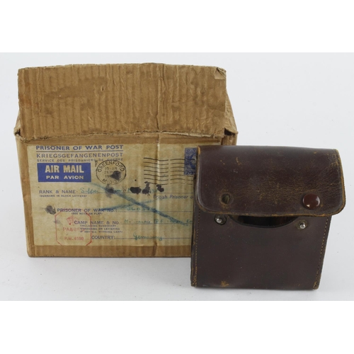 692 - WW2 British Shaving Kit, sent to a Prisoner of War in German containing a hidden compass under the s... 