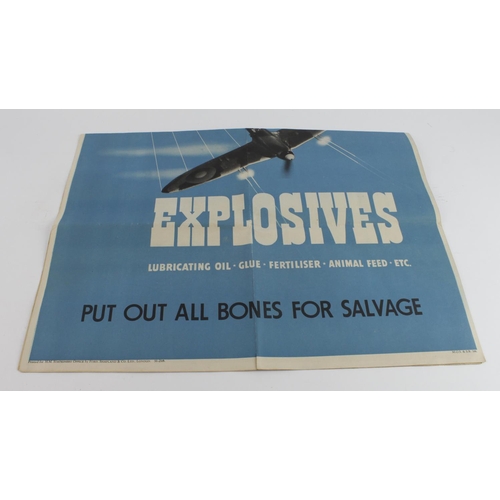 700 - WW2 original poster bones makes explosives.