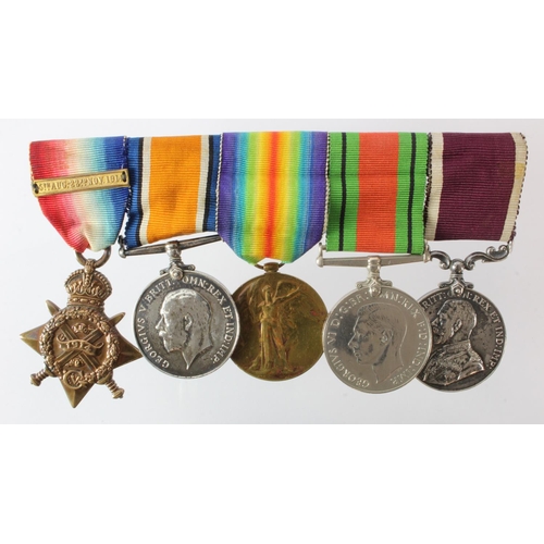 720 - 1914 Star Trio with original Aug-Nov clasp (L-13592 Pte W Peach 2/Middx R), Defence Medal, Army LSGC... 