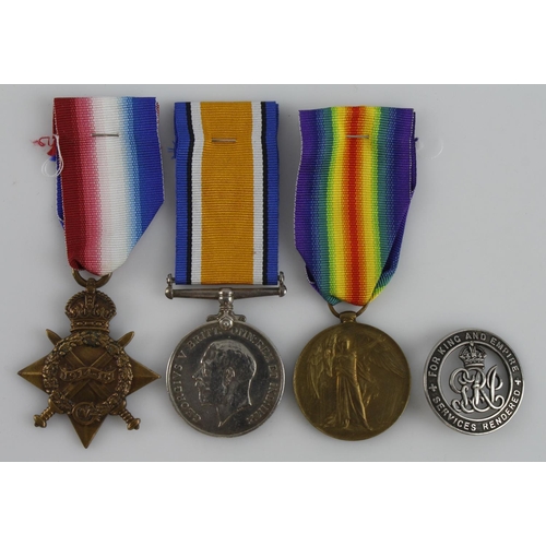 733 - 1915 trio with SWB to S/8160 Pte Simon Murray Seaforth Highlanders.