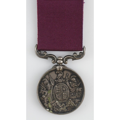 739 - Army LSGC Medal QV (1122 Pte A Faraher, 2-16th Foot) (Bedfordshire). With copied research. Born West... 