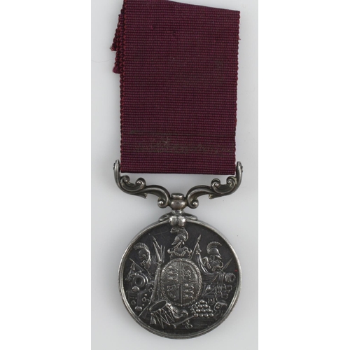 742 - Army LSGC Medal QV named (1516 Pte J McCormack 45th Foot). Nottinghamshire & Sherwood Foresters