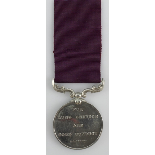 744 - Army LSGC Medal QV named (3109 Gunnr W Snell Cst Bde RA) with copy papers, born near Billericay, Ess... 