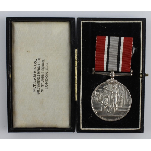 754 - British Fire Services Association Medal in silver, named (Major J.Jones 1926).