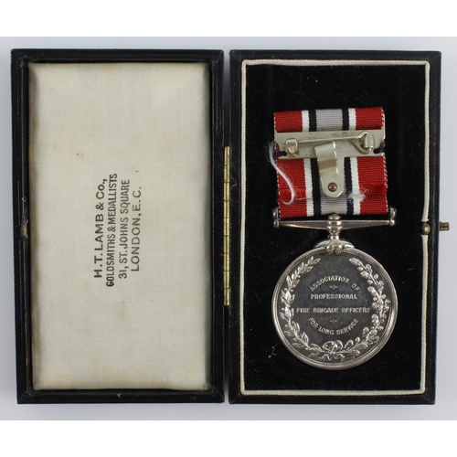 754 - British Fire Services Association Medal in silver, named (Major J.Jones 1926).