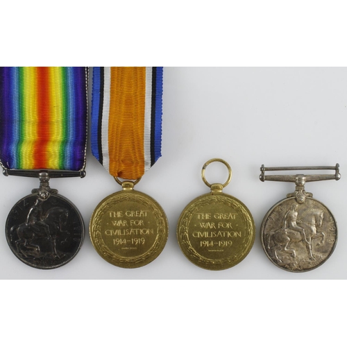 762 - BWM & Victory Medal (210364 Dvr H J Browne). Victory Medal (26339 Pte H T Beswick R.War.R), and BWM ... 