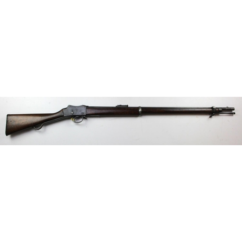 79 - Martini Henry Rifle dated 1887, made by Enfield, barrel and receiver matching serial numbers '940', ... 