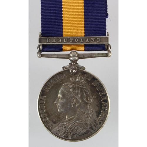 811 - Cape of Good Hope General Service Medal 1900 with Basutoland clasp, engraved (Pte J Deverell. C.M. R... 