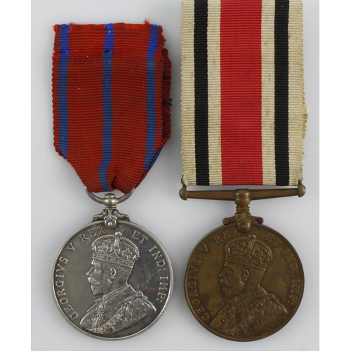 818 - Coronation Medal 1911 Metropolitan Police (PC L.Apps) and a GV Special Constabulary Medal (George Br... 