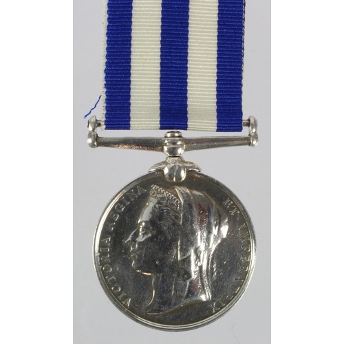 840 - Egypt Medal 1882, undated, named (977 Pte G Crowhurst 1/Rl W.Kent R). Appears also entitled to the K... 