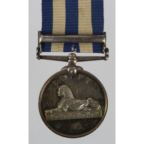 841 - Egypt Medal 1882, undated, with Suakin 1885 clasp, named (Laborer H.Williams). With copy medal roll,... 