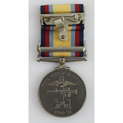 861 - Gulf war medal 1990-91 with 6 Jan-28 Feb 1991 bar to SG A S Pentek SP.MILl.CH.100.