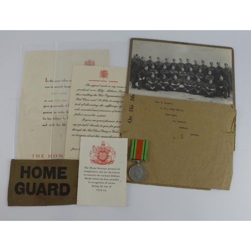 863 - Home Guard WW2 group to Walter Chaplin served with the Sudbury, Suffolk HG, between 1-11-1942 to 31-... 