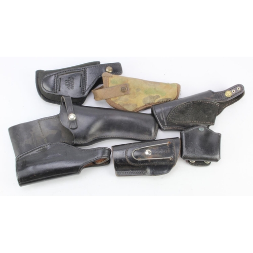 87 - Police type belt holsters for semi automatic revolvers, Bianchi, Sickinger, DWS, Viking Don Hume, Pr... 