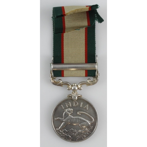 873 - India Medal GVI with North West Frontier 1936-37 clasp (4389102 Pte G Souter, Green Howards) served ... 