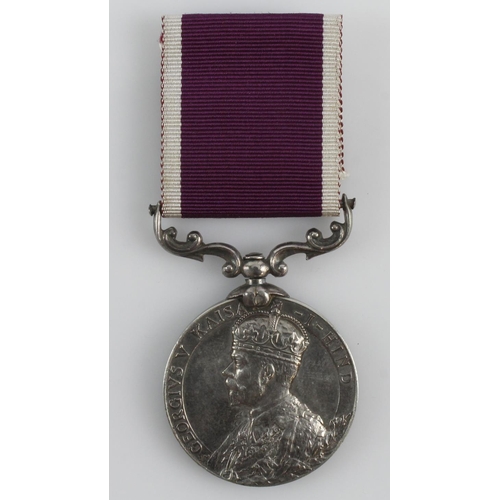 874 - Indian Army LSGC Medal GV Kaisar-i-Hind named (35 Gnr Nawab Khan 13 Heavy Bty).