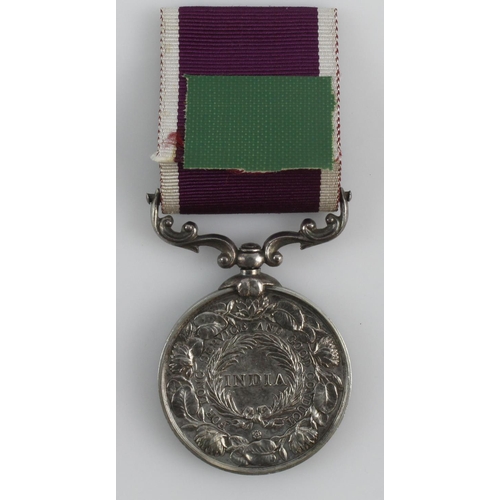 874 - Indian Army LSGC Medal GV Kaisar-i-Hind named (35 Gnr Nawab Khan 13 Heavy Bty).