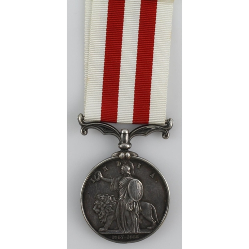 878 - Indian Mutiny Medal 1858, no bars, named (Michl Cronan, 2nd Bn Rifle Bde). Confirmed to roll