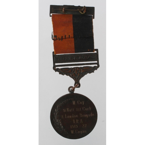 879 - Ireland, Free State, General Service Medal 1917-21 Combatants issue with clasp Comrac, engraved to (... 