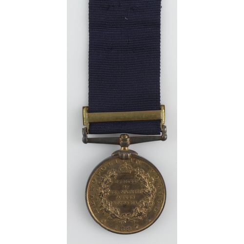 882 - Jubilee Medal 1887 with 1897 clasp Metropolitan Police (PC E Bushnell Y.Div)