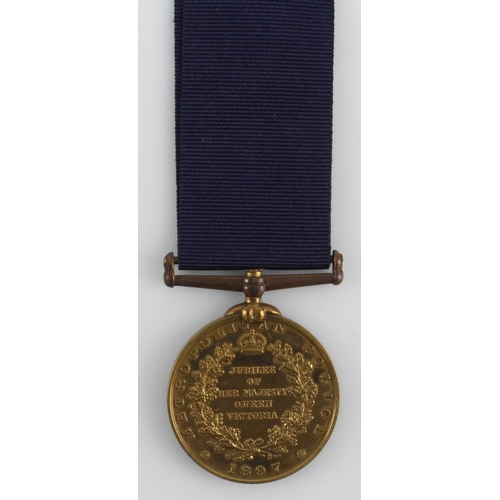 883 - Jubilee Medal 1897 Metropolitan Police (PC J Hewitt V.Divn)