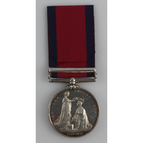 896 - Military General Service Medal 1847 with Java clasp, impressed (Saml Palmer, 59th Foot) 2nd Nottingh... 