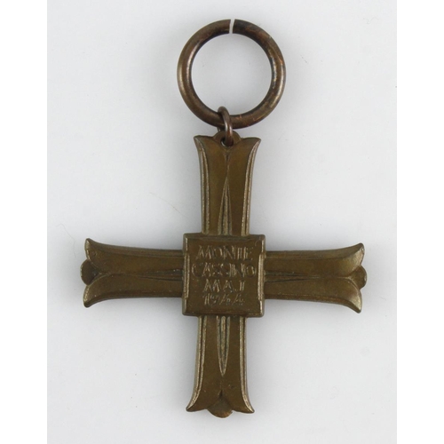 900 - Monte Cassino Cross numbered '36 430'. Served 7 Light Anti Aircraft Regt