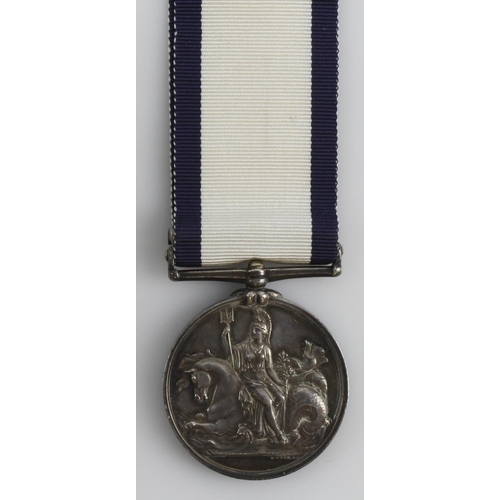 902 - Naval General Service Medal 1847 with Algiers clasp, impressed (G.B.Harrison, Purser). Served Minden