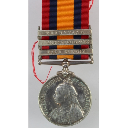 912 - QSA CC OFS Transvaal, 5384 Pte J Deakin 2nd Lincoln Regt, impressed.