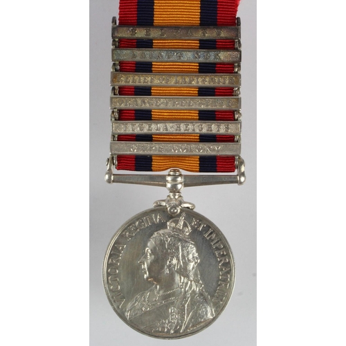 922 - QSA with bars CC/TH/OFS/RoL/LN/Belfast named (5578 Pte R Roberts KRRC). With copy medal roll, served... 