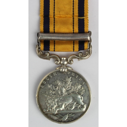 939 - South Africa Medal 1879 with clasp 1878-9, engraved (1073 Pte F Hatton 80th Foot) Staffordshire Volu... 