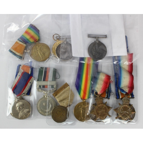 944 - Various WW1 medals etc including BWM to W F Moss ASC ent MSM. BWM & Victory to E H Brown The Queens.... 