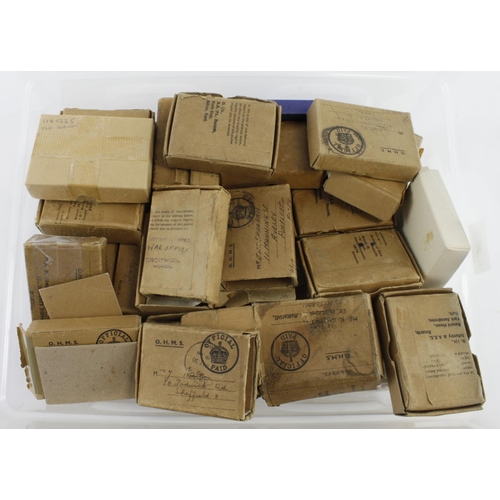 965 - WW2 named medal boxes crate full with some with research.