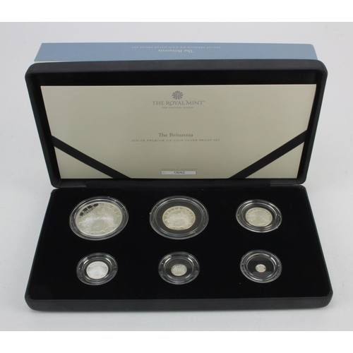 138 - Britannia Silver Proof six coin set 2021 FDC boxed as issued