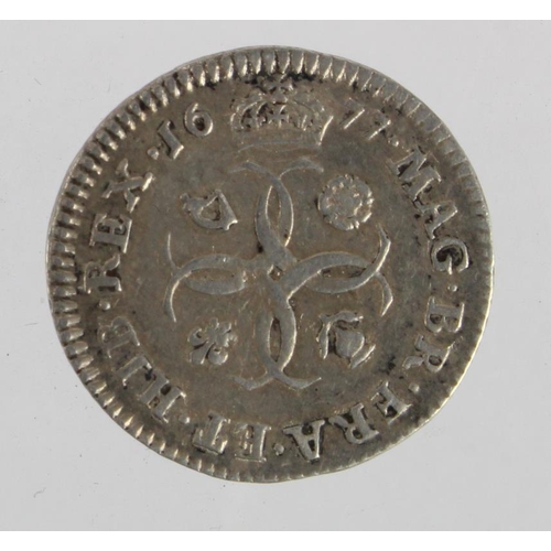 186 - Maundy Fourpence 1677 VF